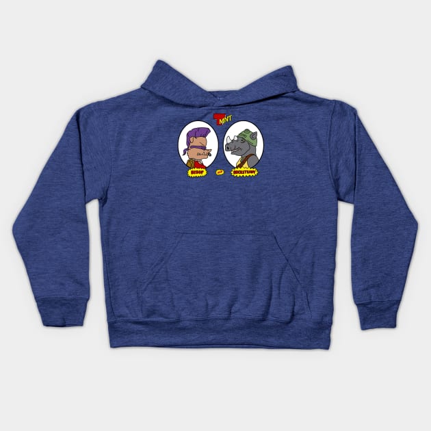 Bebop and Rocksteady Kids Hoodie by BiggStankDogg